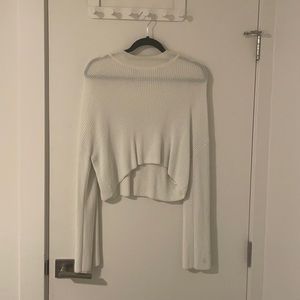 White knit sweater from aritzia